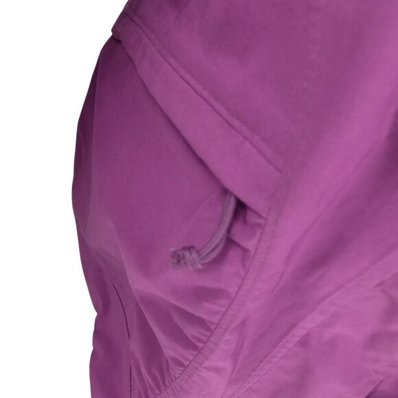 Duluth Trading Company Anorak Purple Hooded Jacket Coat Size L Zipper Pockets - Picture 4 of 11